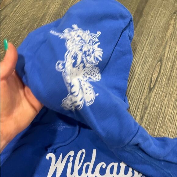 Nike Womens Sweatshirt Hoodie Wildcats University of Kentucky Blue Size S - Picture 7 of 12